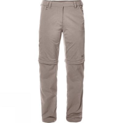 Pantalones Jack Wolfskin Activate Light Zip Off Mujer - Gris - Chile OID681702